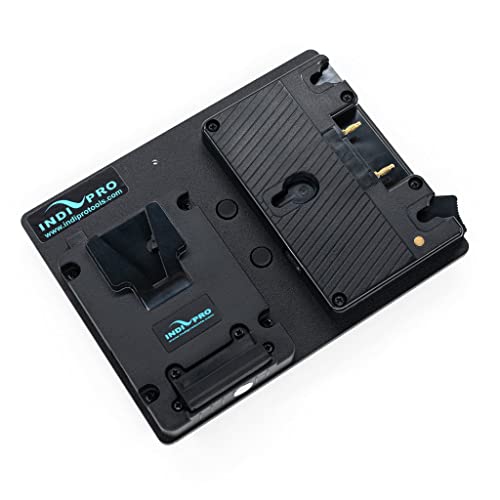 Indipro IndiPRO Gold Mount & V-Mount Adapter Plates w/ D-taps to V-Mount Lock Plate (Hot Swappable)