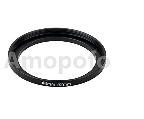 Amopofo Universal 46-52mm /46mm to 52mm Step Up Ring Filter Adapter for UV,ND,CPL,Metal Step Up Ring Adapter