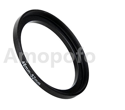 Amopofo Universal 46-52mm /46mm to 52mm Step Up Ring Filter Adapter for UV,ND,CPL,Metal Step Up Ring Adapter
