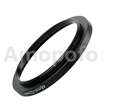 Amopofo Universal 46-52mm /46mm to 52mm Step Up Ring Filter Adapter for UV,ND,CPL,Metal Step Up Ring Adapter