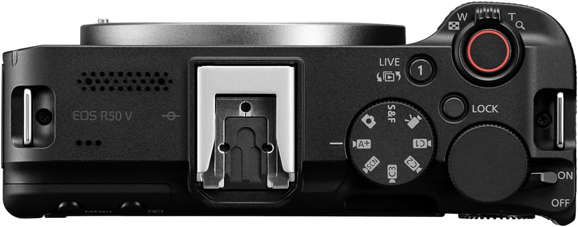 Canon EOS R50 V (Body Only), APS-C Mirrorless Interchangeable Lens Hybrid Camera, Vertical Video, Vlogging, Live-Streaming, Content Creation