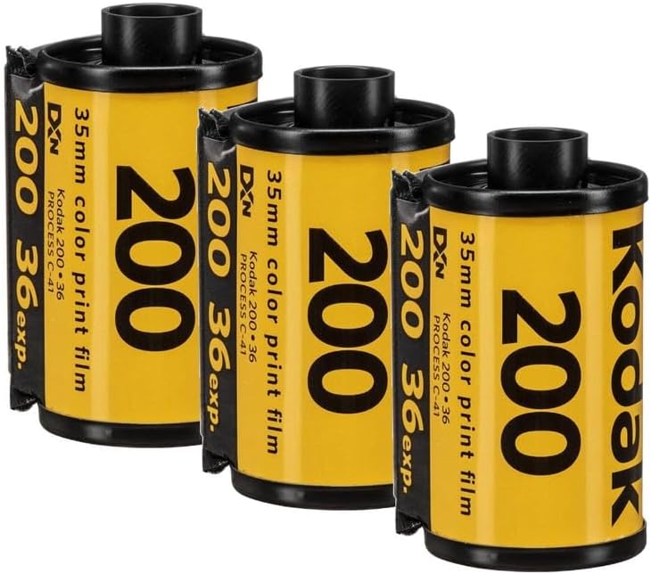 3 x Kodak Gold 200 ISO 36 Exposures, 35-mm Reel Photo Films Colour.