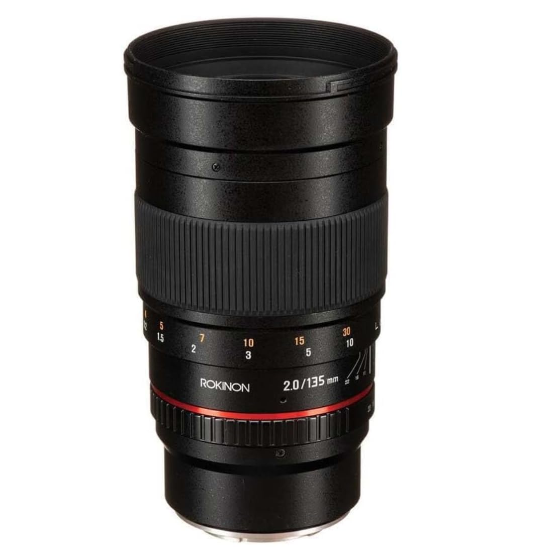 Rokinon 135mm F2.0 ED UMC Telephoto Lens for Canon EF – Full Frame Compatible, Ultra Multi-Coated, Manual Focus, Removable Lens Hood, Ideal for Portraits & Low-Light Photography