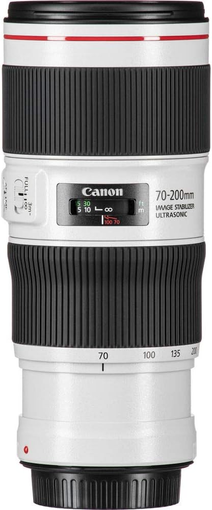 Canon EF 70-200mm f/4L IS II USM Lens for Canon Digital SLR Cameras, White - 2309C002