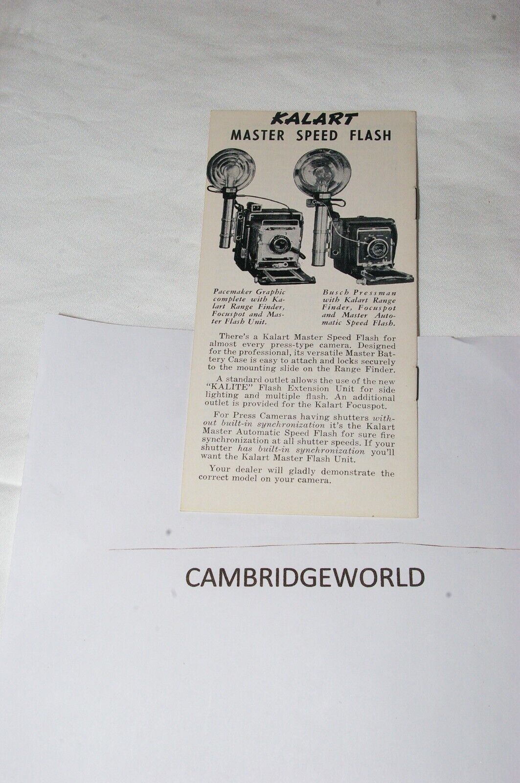 Cambridge World Inc