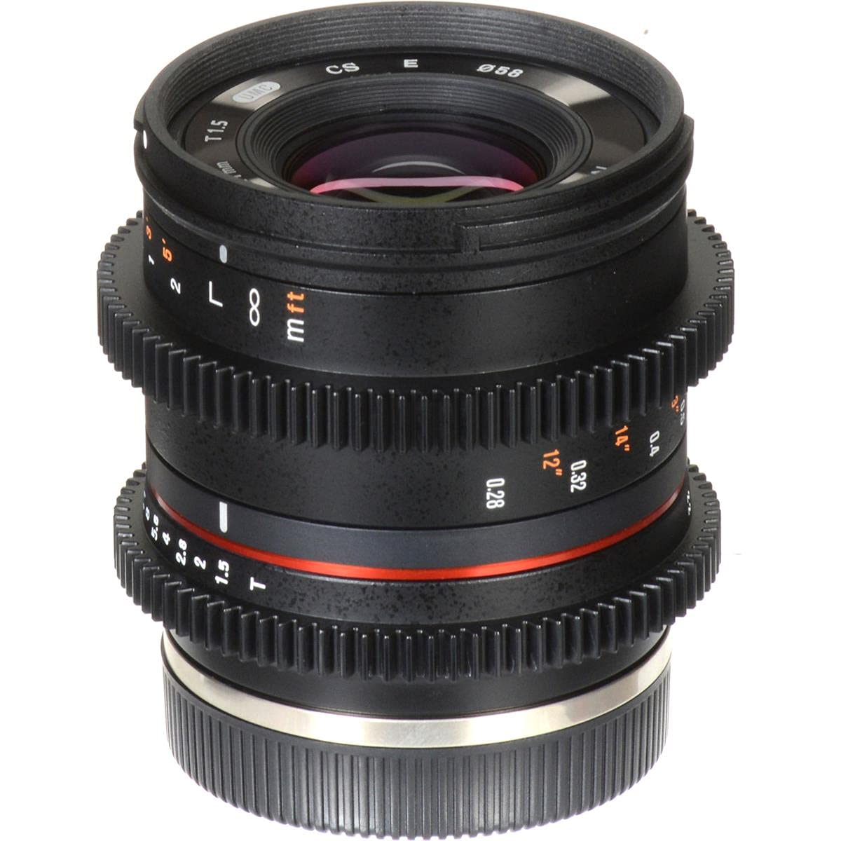 Rokinon CV21M-E 21mm T1.5 Compact High Speed Wide Angle Cine Lens for Sony E-Mount, Black