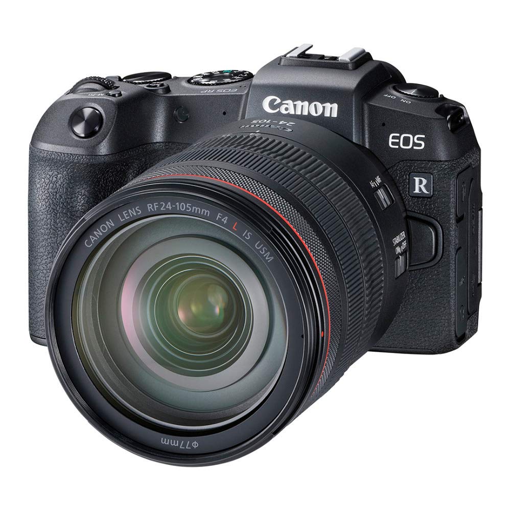 Canon EOS RP Full-Frame Mirrorless Interchangeable Lens Camera + RF24-105mm Lens F4-7.1 is STM Lens Kit- Compact and Lightweight for Traveling and Vlogging, Black (3380C132)