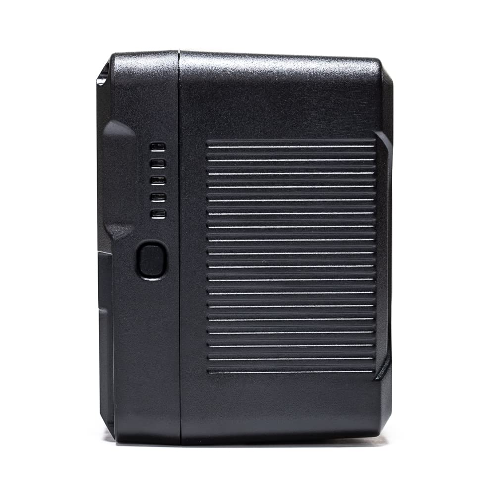 IndiPRO Micro-Series 270Wh 14.8V V-Mount Li-Ion Battery | Maximum 12A Continuous Draw | Single 14.8V D-Tap Output|USB Power Output| 5-LED Power Gauge | Designed for Pro Video Cameras & Lights