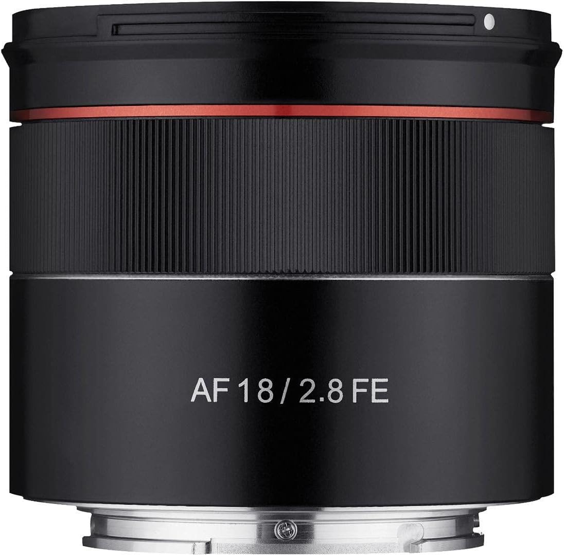 Samyang AF 18mm F2.8 Auto Focus Full Frame Wide Angle Lens for Sony E Mount – Compact, Ultra Lightweight, 58mm Filter Thread, High Resolution Optics, Quiet STM Autofocus