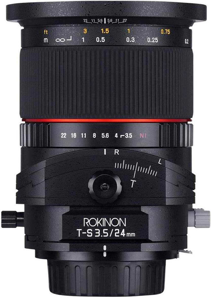 Rokinon TSL24M-N 24mm f/3.5 Tilt Shift Lens for Nikon