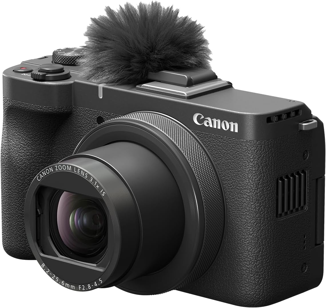 Canon PowerShot V1, Hybrid Camera, Built-in Ultra-Wide-Angle Zoom Lens, 4K Video, Vlogging, Live Streaming, Content Creation, Compact Design