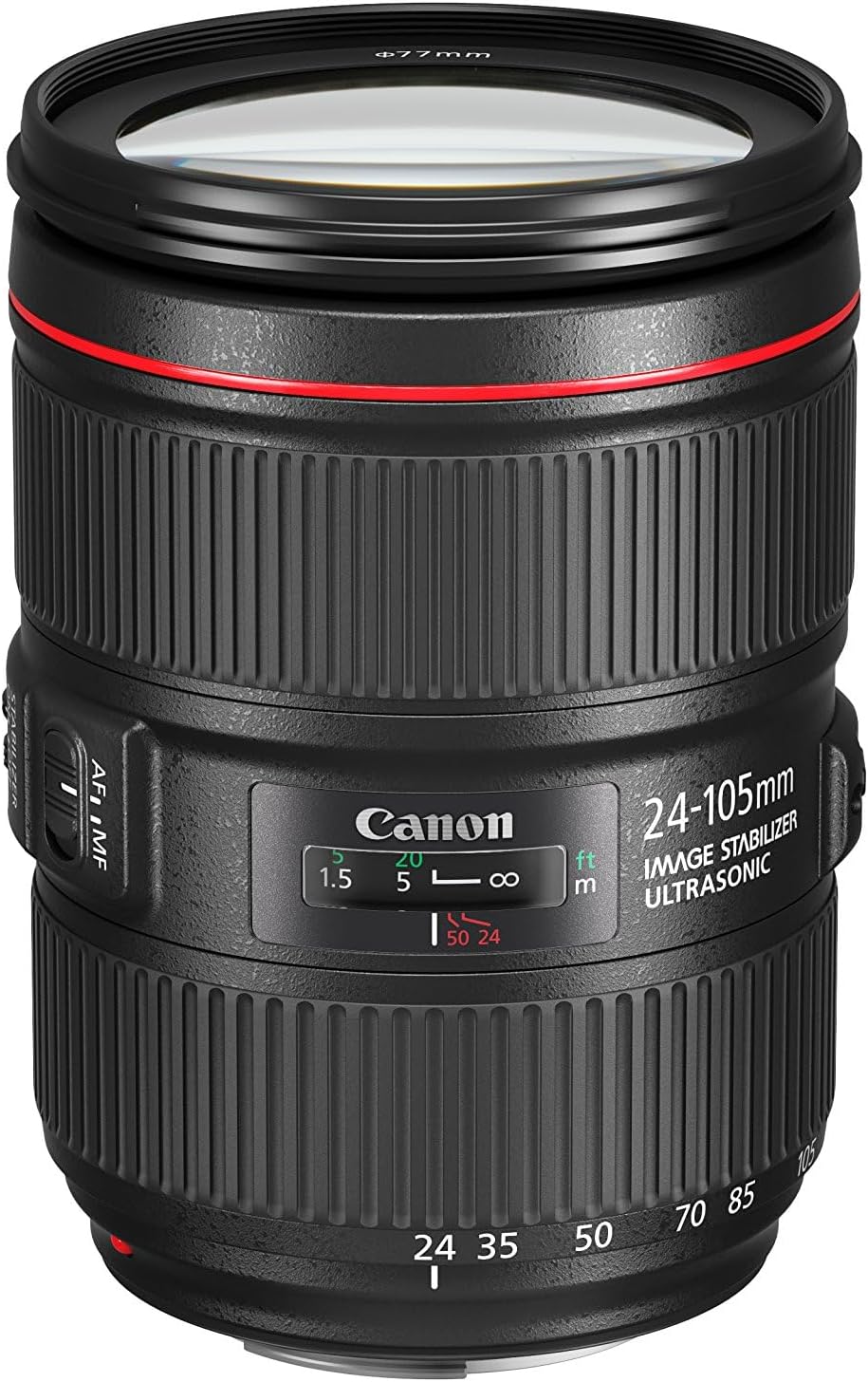 Canon EF 24–105mm f/4L is II USM Lens, Black - 1380C002