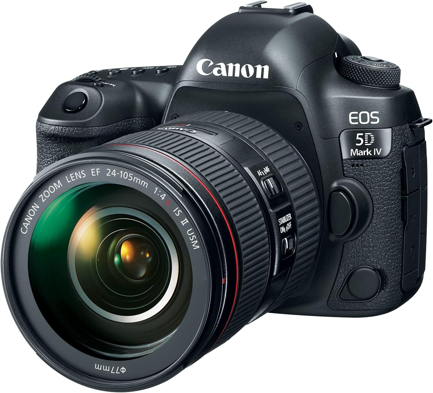 Canon EOS 5D Mark IV Full Frame Digital SLR Camera with EF 24-105mm f/4L is II USM Lens Kit Black