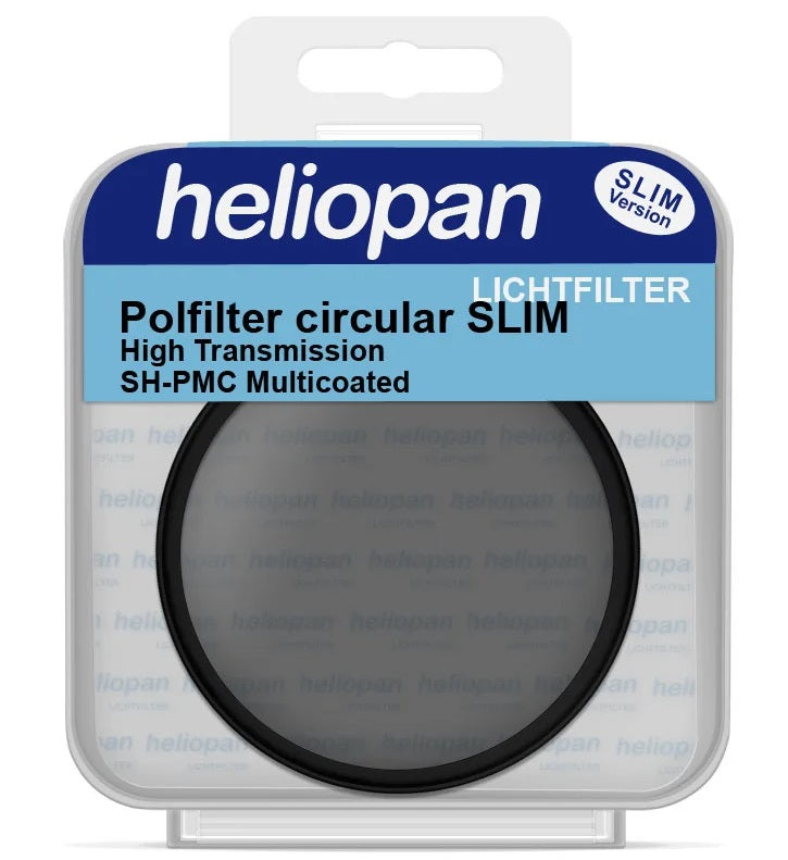 Heliopan 43mm SLIM High-Transmission SH-PMC Multi-Coated Circular Polarizer Schott Glass Filter (.75mm)