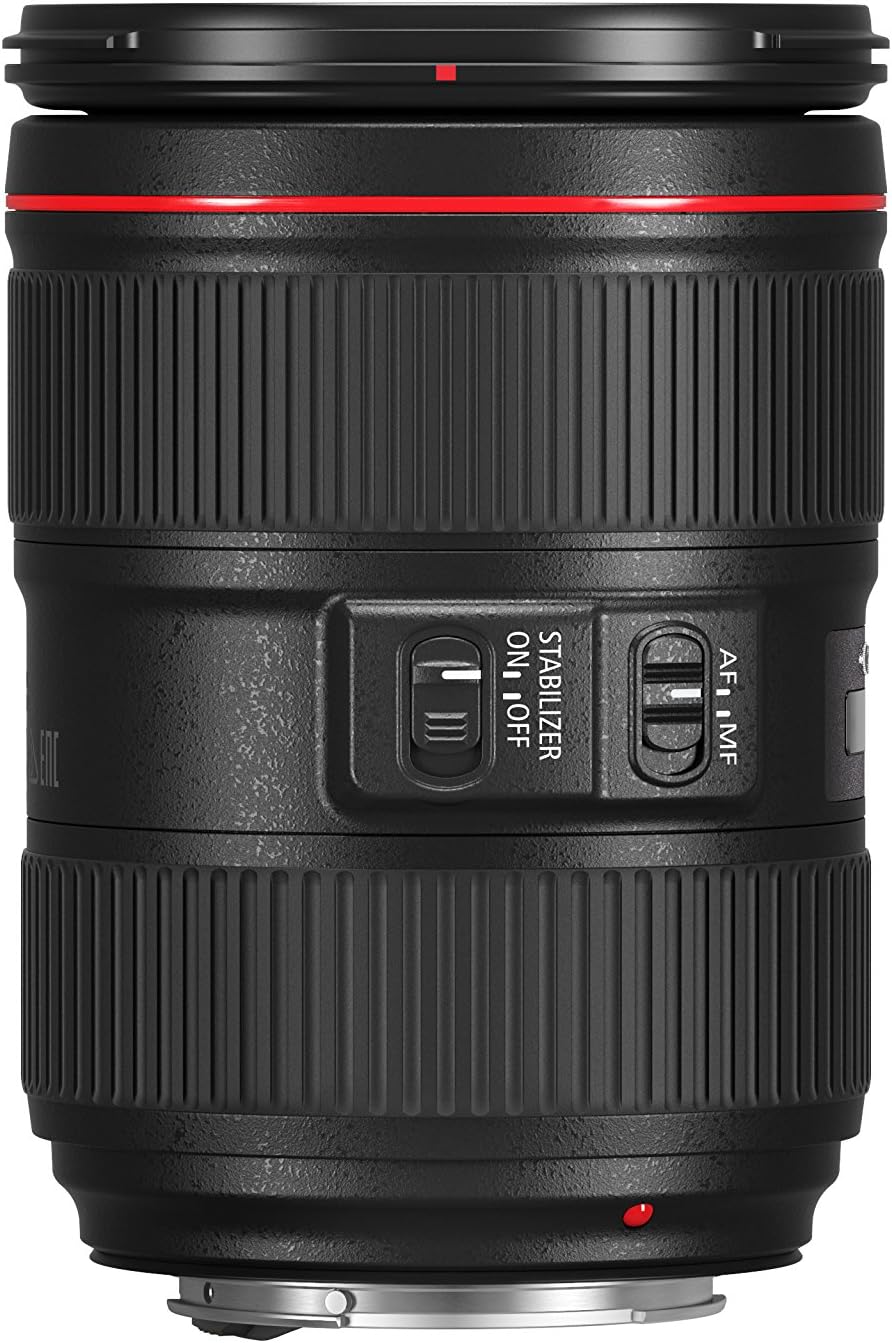 Canon EF 24–105mm f/4L is II USM Lens, Black - 1380C002