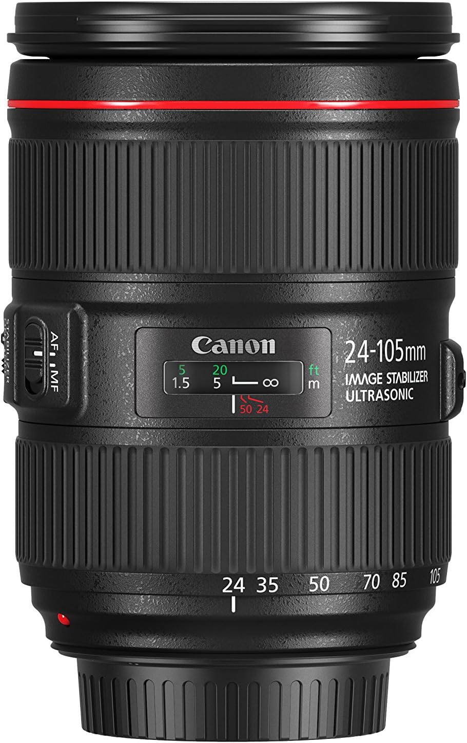 Canon EF 24–105mm f/4L is II USM Lens, Black - 1380C002