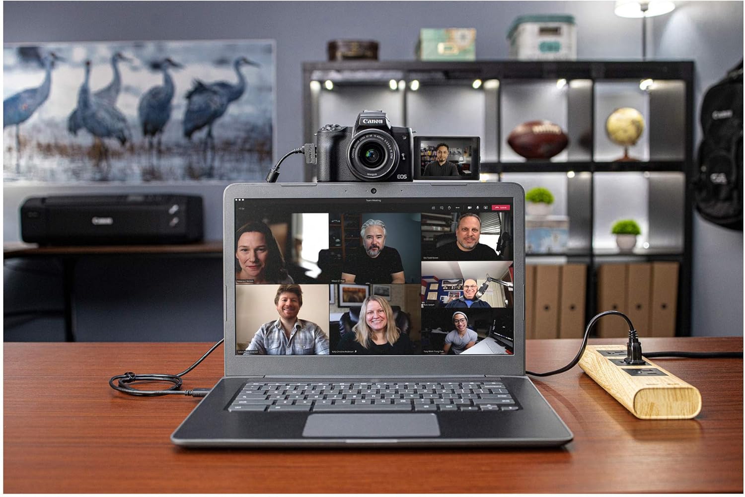 Canon EOS Webcam Accessory Starter Kit, for Select EOS M Series Cameras, Power Adapter CA-PS700, DC Coupler DR-E12, USB Cable IFC-600PCU, High-Performance Live Streaming, Teaching & Content Creators