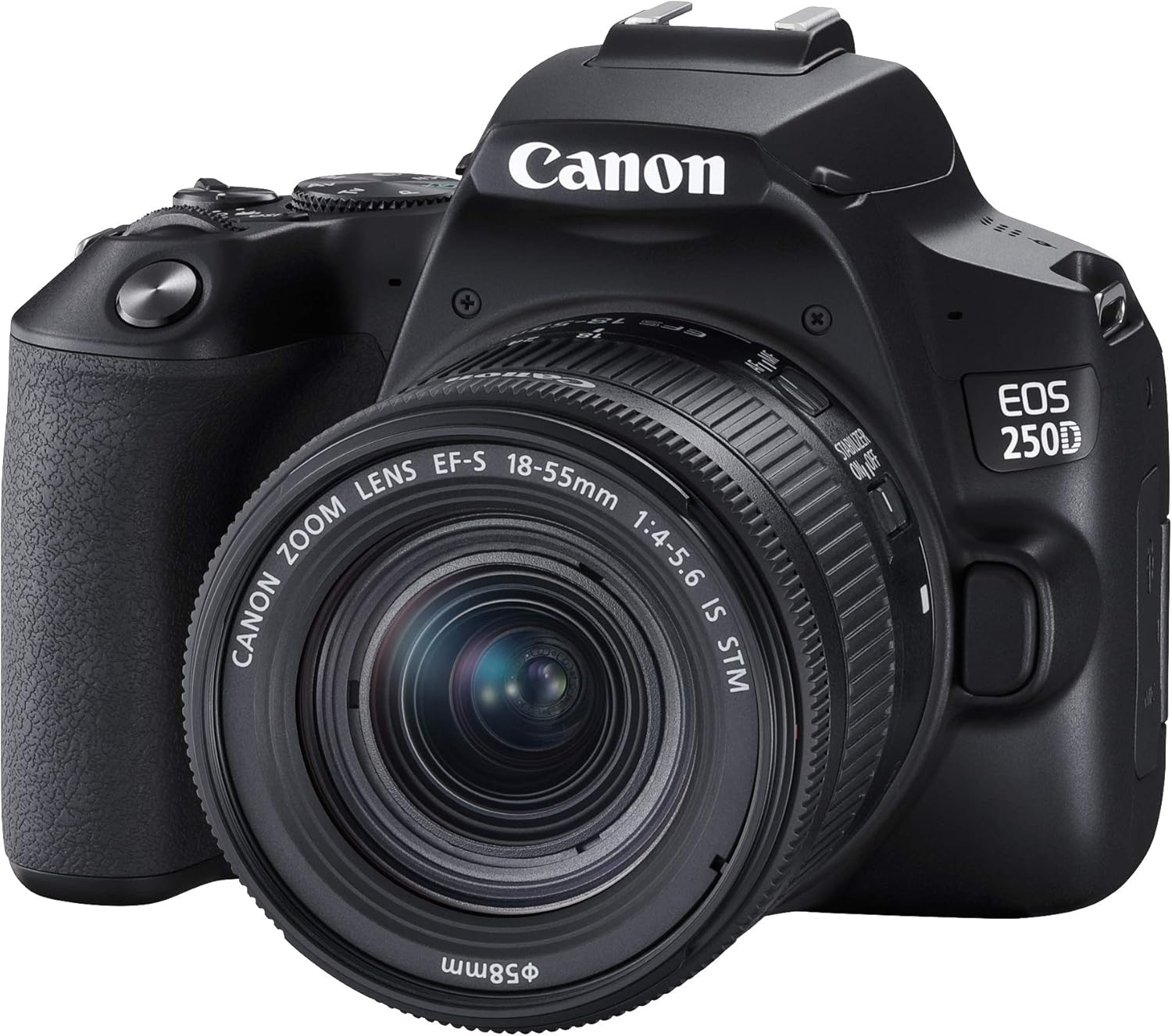 Canon EOS 250D + Canon EF-s 18-55mm f/4-5.6 IS STM Lens - Black