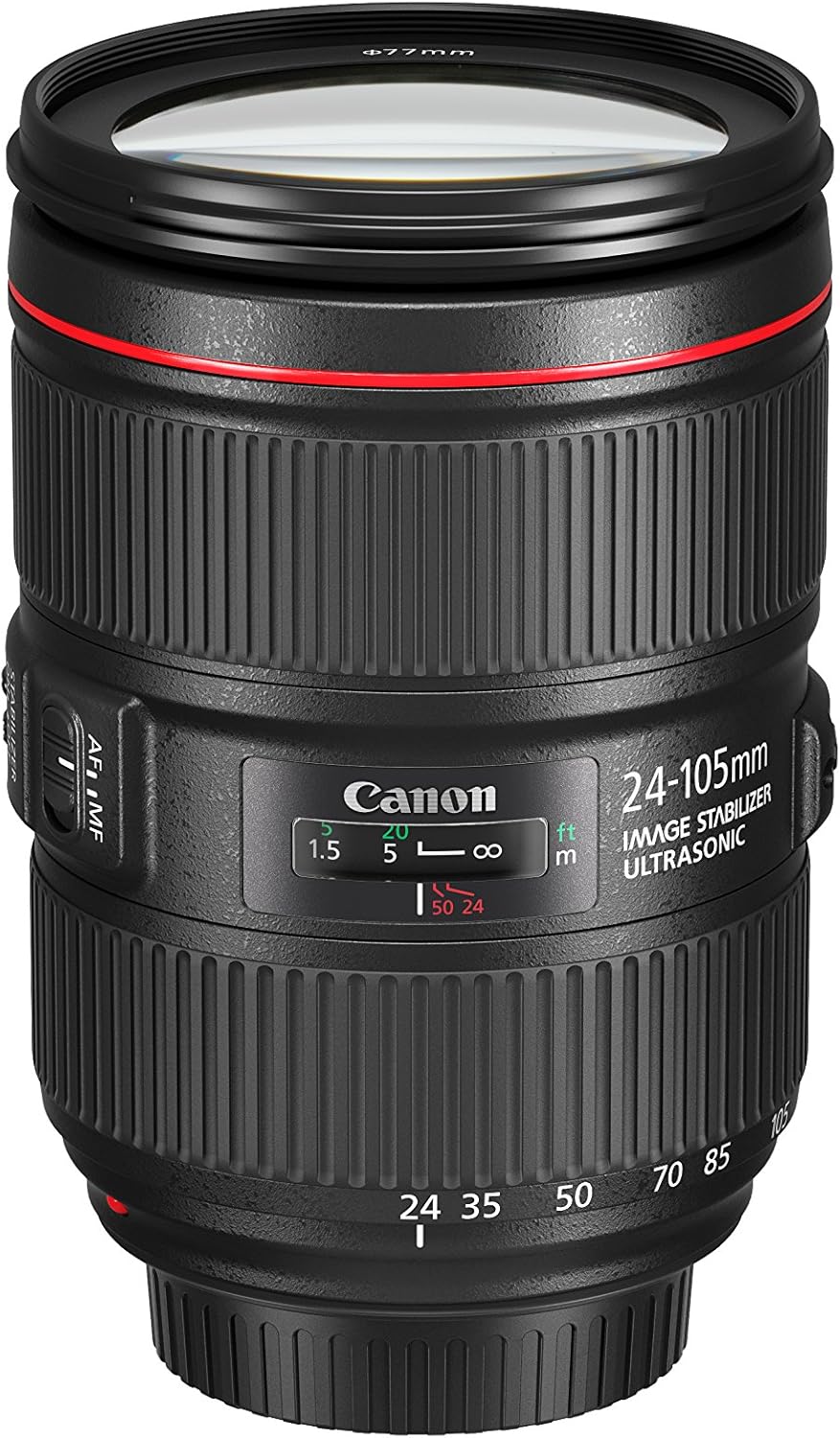 Canon EF 24–105mm f/4L is II USM Lens, Black - 1380C002