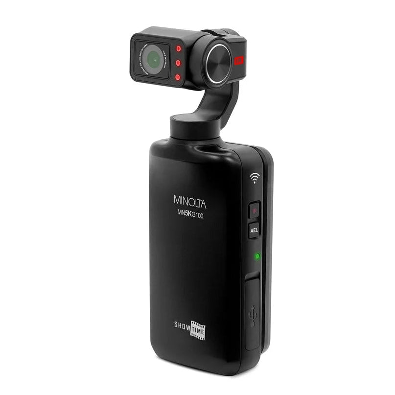 Minolta MN5KG100 5K Ultra HD / 48 MP 3-Axis Motorized Gimbal Showtime Camcorder