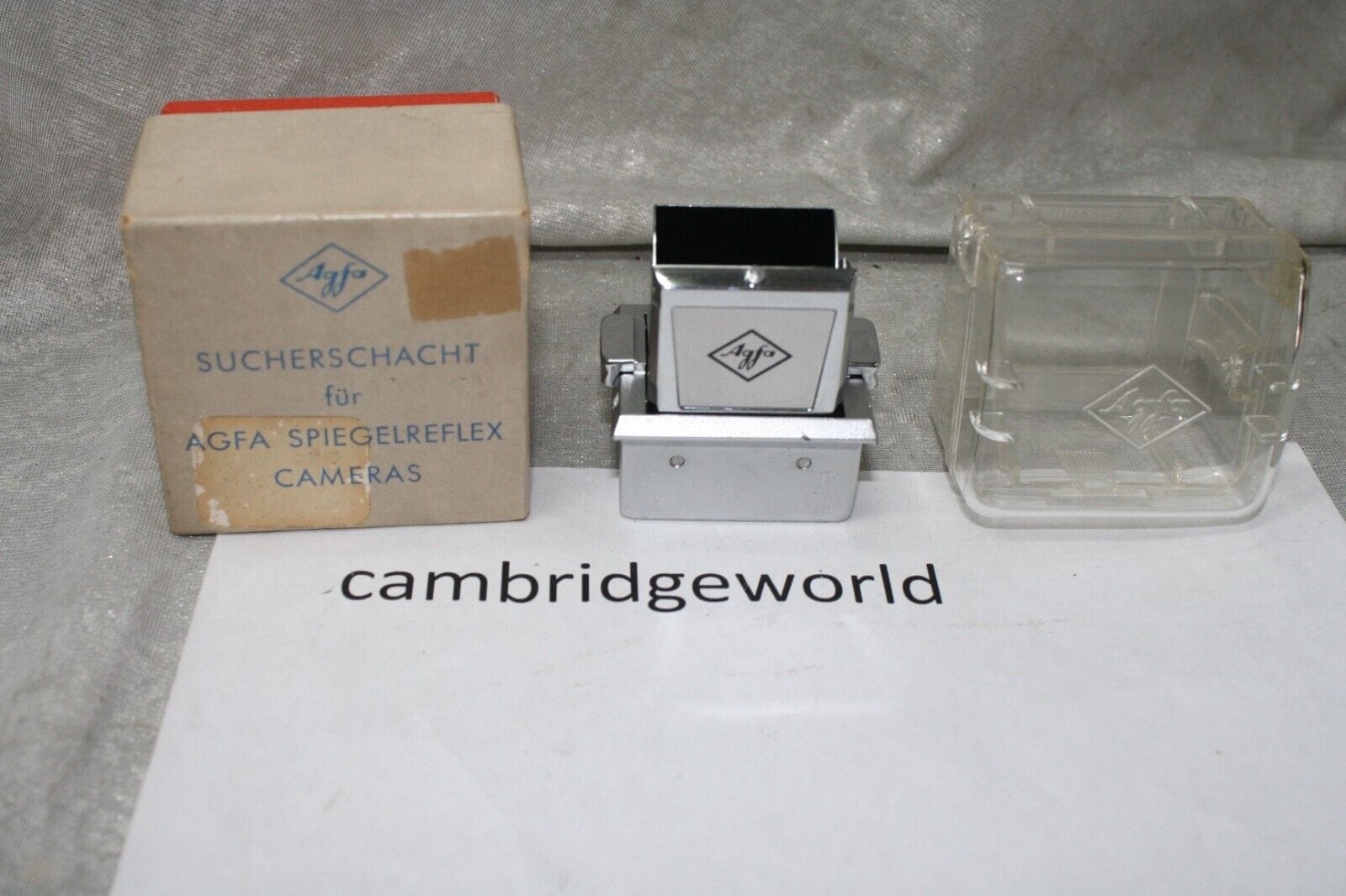 Agfa Cameras & Photo:Camera, Drone & Photo Accessories:Viewfinders & Eyecups AGFA WAIST LEVEL FINDER SUCHERSCHACHT  GENUINE AGFA BRAND NEW OLD STOCK in BOX