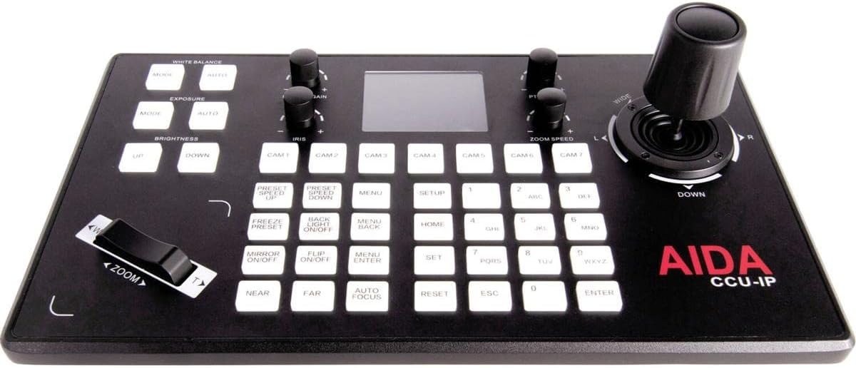 Aida Imaging Aida CCU-IP VISCA Serial & IP PTZ Camera Joystick Controller