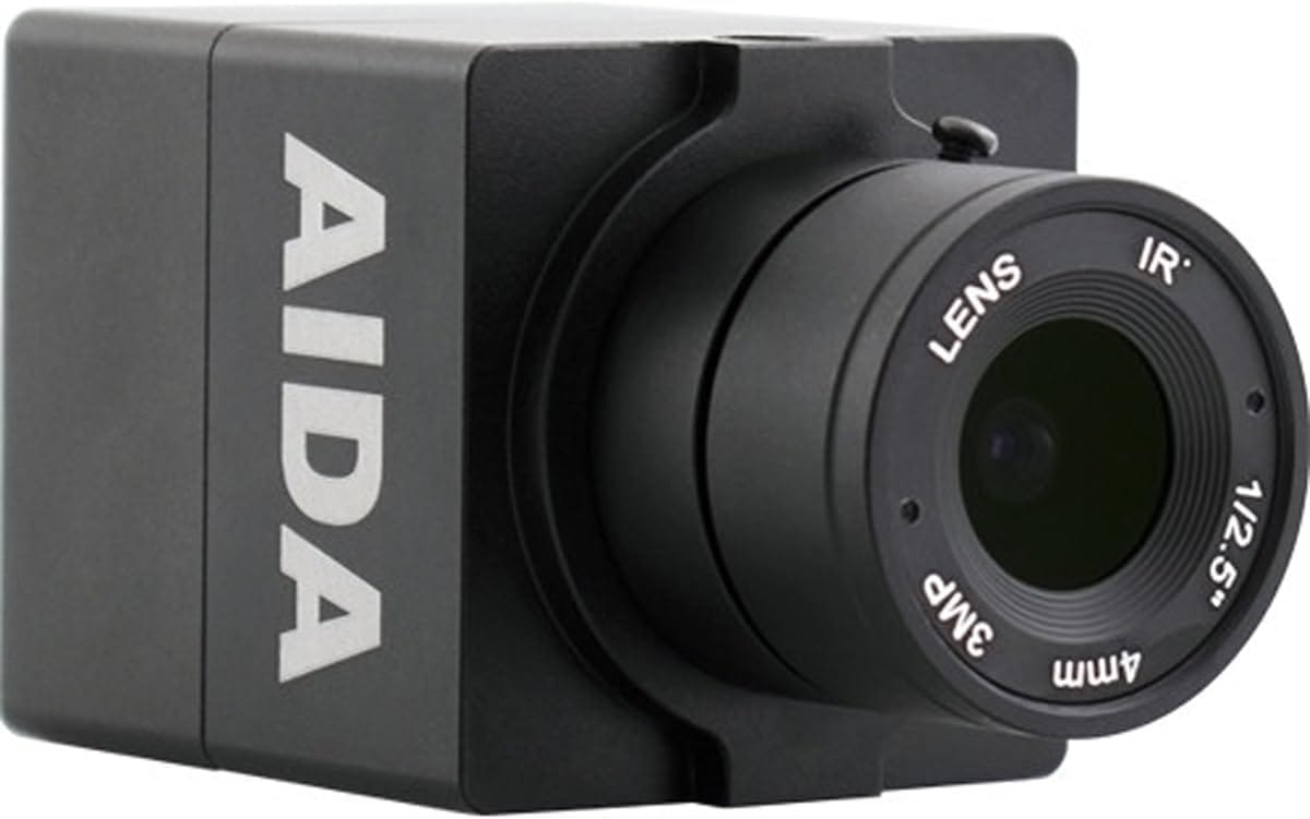Aida Imaging AIDA HD-100A Compact Full HD HDMI POV Camera with TRS Stereo Audio Input, Multi HD Format