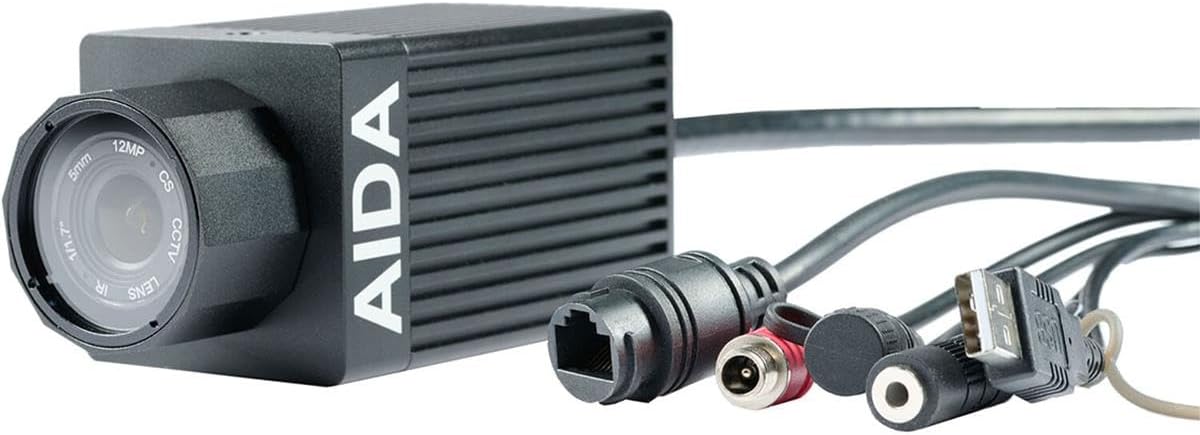 Aida Imaging AIDA UHD-NDI3-IP67 4K UHD NDI|HX3 IP67 Weatherproof POV Camera with 5mm 12MP Lens, Black