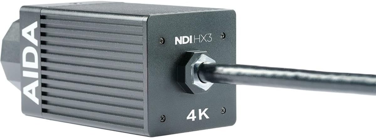 Aida Imaging AIDA UHD-NDI3-IP67 4K UHD NDI|HX3 IP67 Weatherproof POV Camera with 5mm 12MP Lens, Black