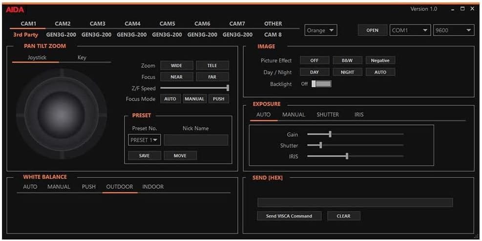 Aida Imaging AIDA VISCA Camera Control Unit & Software (CCS-USB)