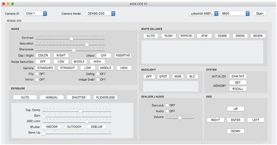 Aida Imaging AIDA VISCA Camera Control Unit & Software (CCS-USB)