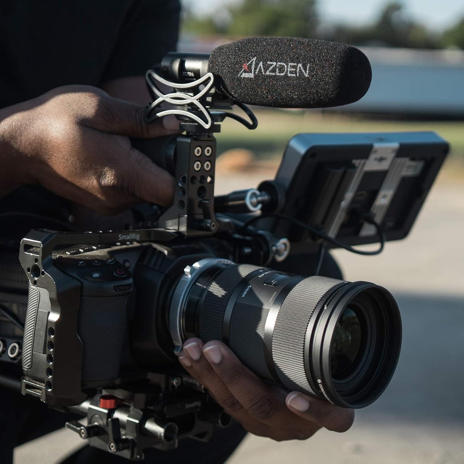 Aida Imaging Microphone AZDEN SGM-250MX Professional Compact Cine Shotgun Microphone with Mini XLR Output