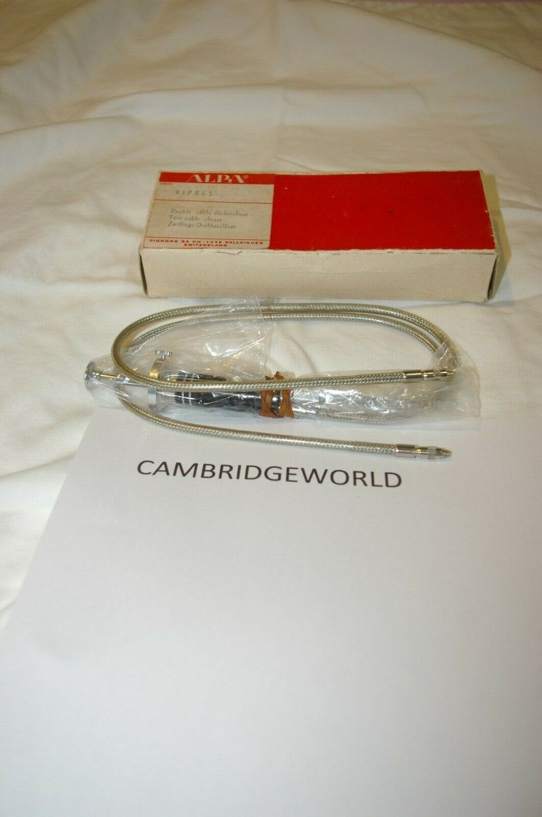 Alpa Cameras & Photo:Camera, Drone & Photo Accessories:Remotes & Shutter Releases Alpa reflex double TWIN cable release in box NEW old stock genuine ALPA BIPRES