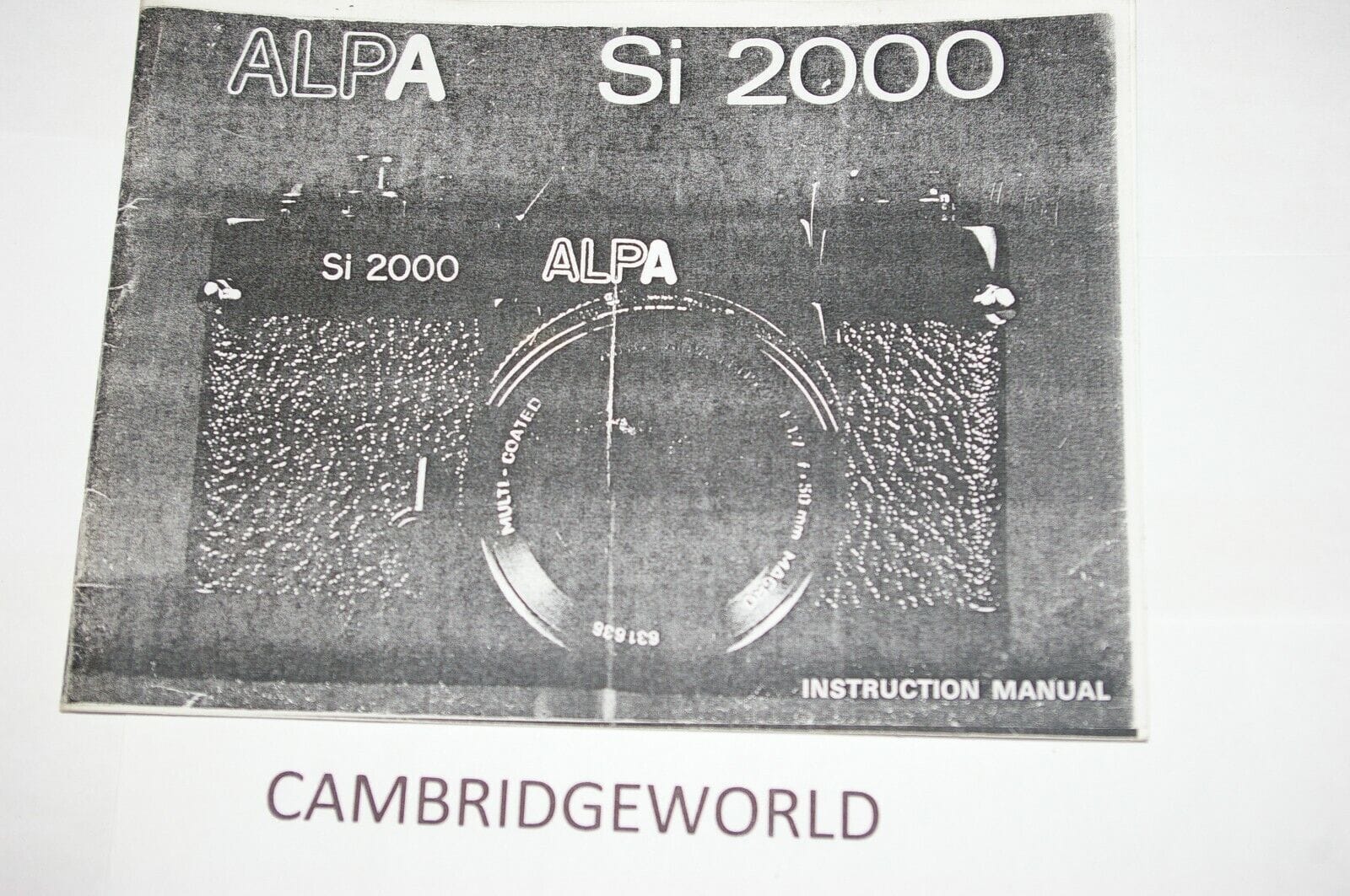 Alpa Cameras & Photo:Camera Manuals & Guides ALPA SI2000 SLR INSTRUCTION MANUAL GUIDE BOOK  DUPLICATE