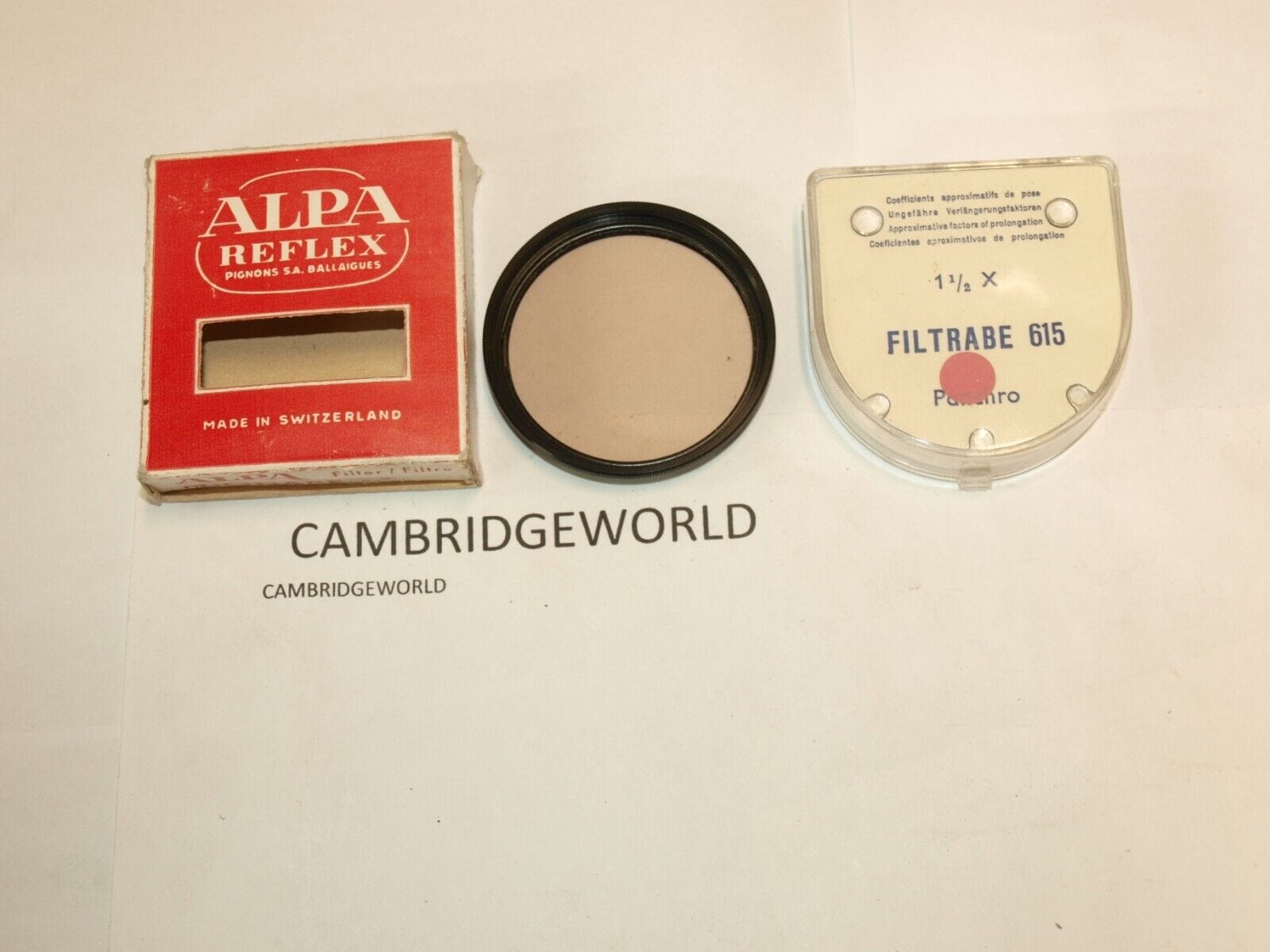 Alpa Cameras & Photo:Lenses & Filters:Filters Alpa reflex FILTRABE 615 filter in box NEW old stock ORIGINAL GENUINE ALPA BRAND
