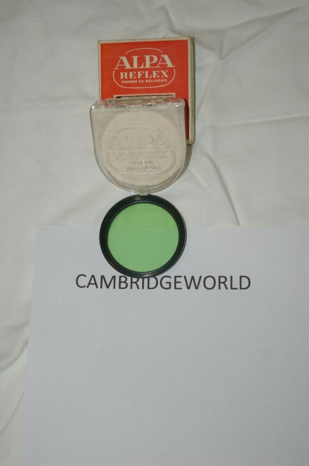 Alpa Cameras & Photo:Lenses & Filters:Filters Alpa reflex No 55 B Green filter in box NEW old stock