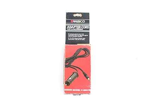 Ambico Adapter Cord AMBICO for CAMCORDERS VHS CAR Cigarette Lighter Model V-0832