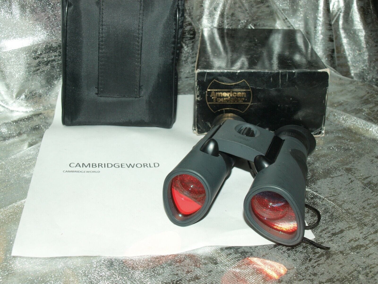 American Tourister 10X25 AMERICAN TOURISTER COMPACT RUBY COATED  binocular NEW with case binoculars