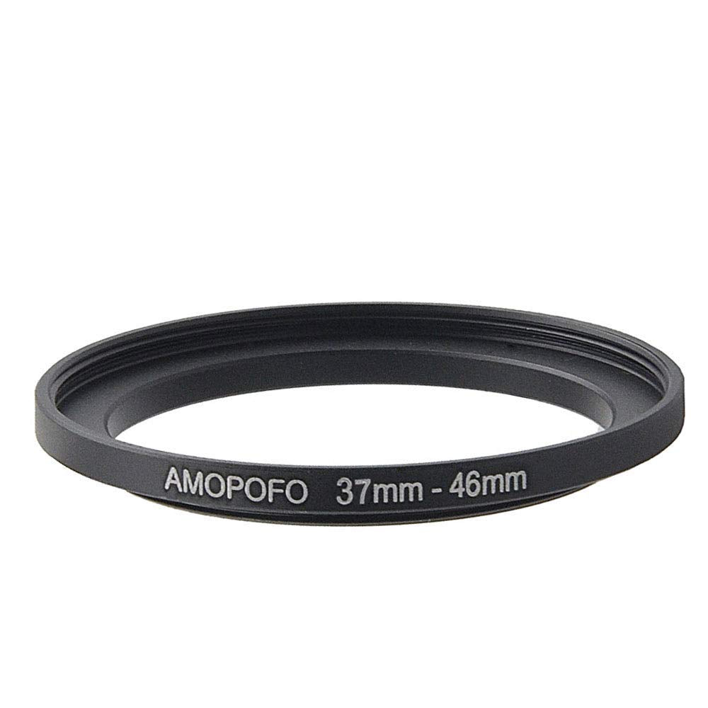 Amopofo 37mm to 46mm Step Up Ring Filter Adapter for canon Nikon Sony UV,ND,CPL,Metal Step Up Ring Adapter 37 to 46mm Metal Step Up Ring Adapter