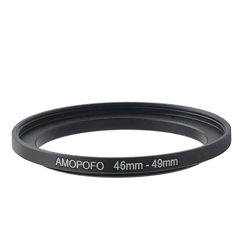 Amopofo 46 to 49mm /46mm to 49mm Step Up Ring Filter Adapter for 49mm UV,ND,CPL,Metal Step Up Ring