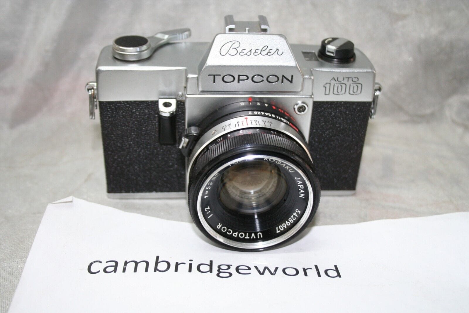 Beseler Cameras & Photo:Camera Manuals & Guides BESELER TOPCON AUTO 100 with 53mm F2.0 AUTO TOPCOR LENS