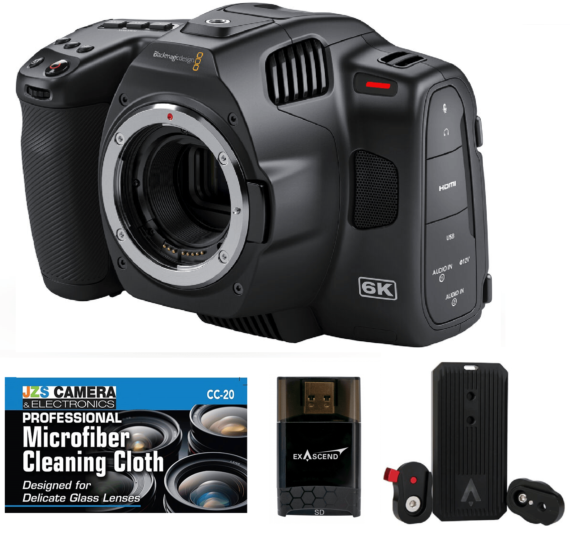Blackmagic Design Blackmagic Design Pocket Cinema Camera 6K Pro and 1TB SSD with SD Card Reader Bundle