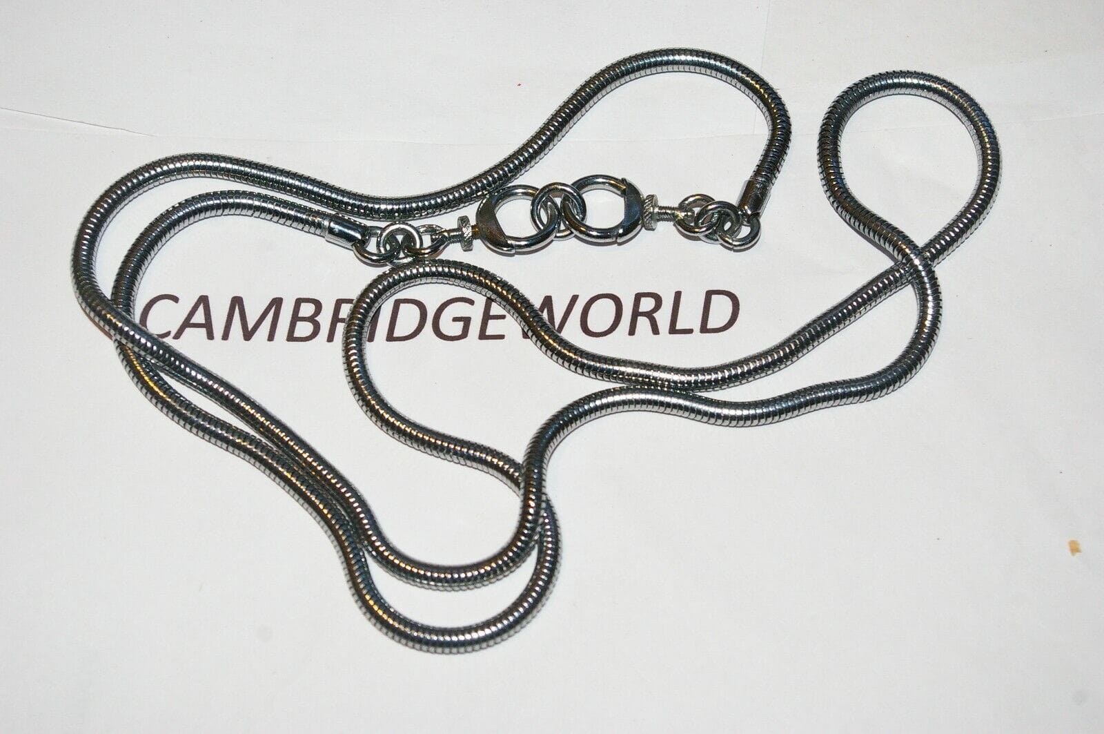 Cambron Cameras & Photo:Camera, Drone & Photo Accessories:Straps & Hand Grips SNAKE CHAIN CAMERA SHOULDER NECK STRAP NEW OLD STOCK 36" with SAFETY LOCKS