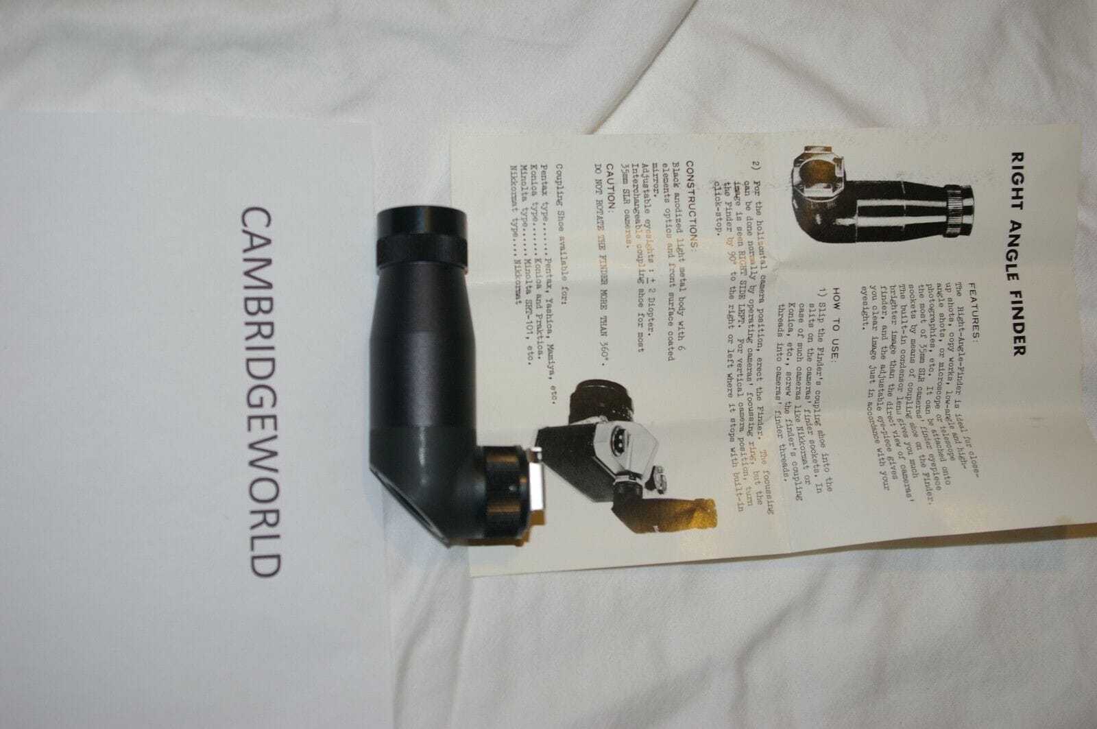 Cambron Cameras & Photo:Camera, Drone & Photo Accessories:Viewfinders & Eyecups right angle view finder NEW OLD STOCK  for Canon cameras