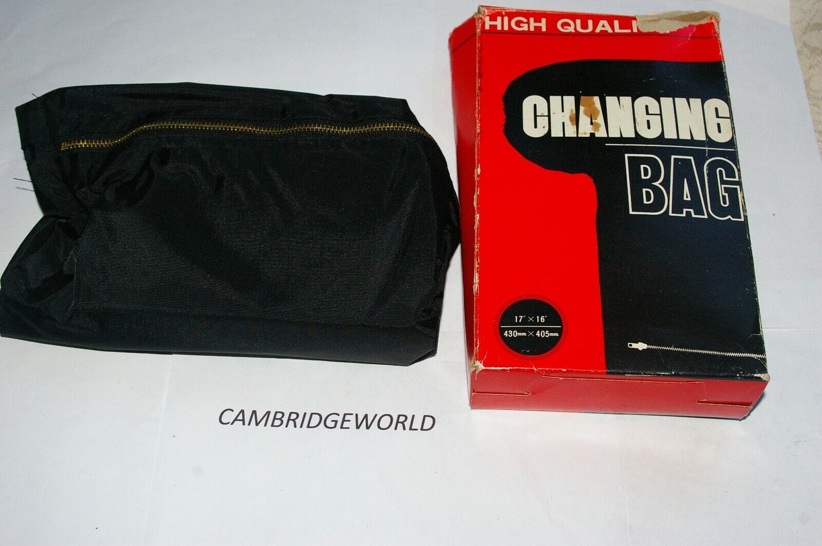 Cambron Cameras & Photo:Film Photography:Movie Editing Equipment Film Changing PHOTO Bag 17''x 16" NEW OLD STOCK MADE in JAPAN
