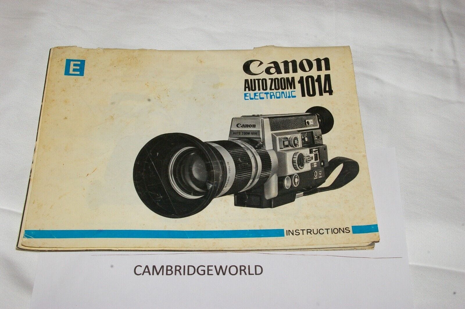 Canon Cameras & Photo:Camera Manuals & Guides CANON 1014 AUTO ZOOM MOVIE CAMERA INSTRUCTION MANUAL GUIDE BOOK ORIGINAL GENUINE