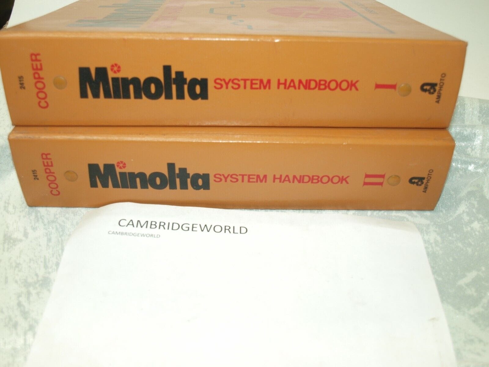 Canon Cameras & Photo:Camera Manuals & Guides MINOLTA CAMERA HARD COVER 2 VOLUME NEW SYSTEM HANDBOOK by JOSEPH D.COOPER