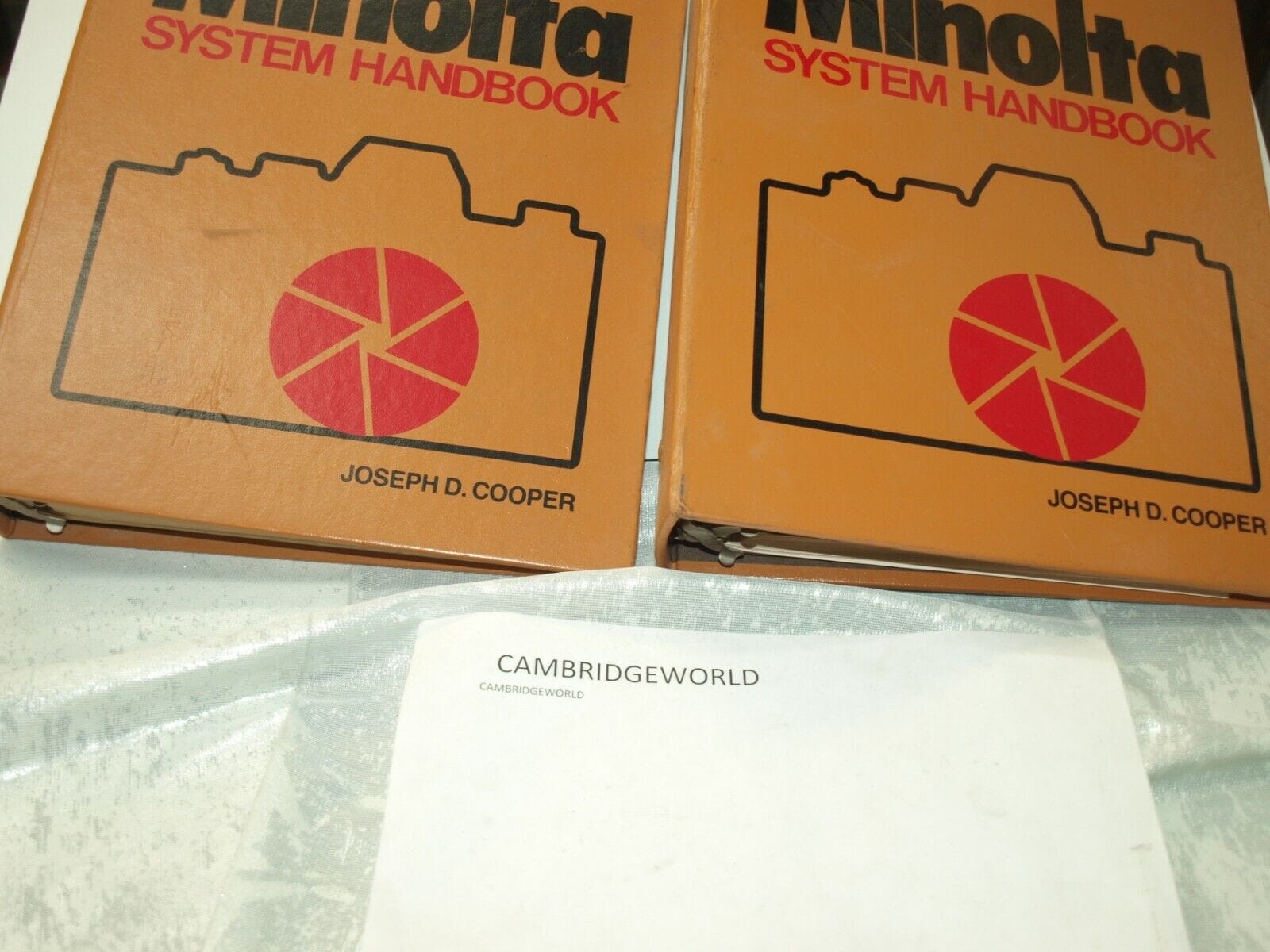 Canon Cameras & Photo:Camera Manuals & Guides MINOLTA CAMERA HARD COVER 2 VOLUME NEW SYSTEM HANDBOOK by JOSEPH D.COOPER