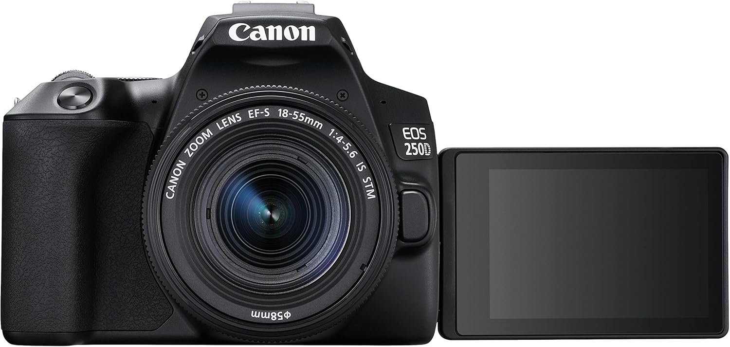 Canon Cameras & Photo:Digital Cameras Canon EOS 250D (Rebel SL3) ‎EF-S 18-55mm F4-5.6 IS STM Lens (Black)(Direct Import)