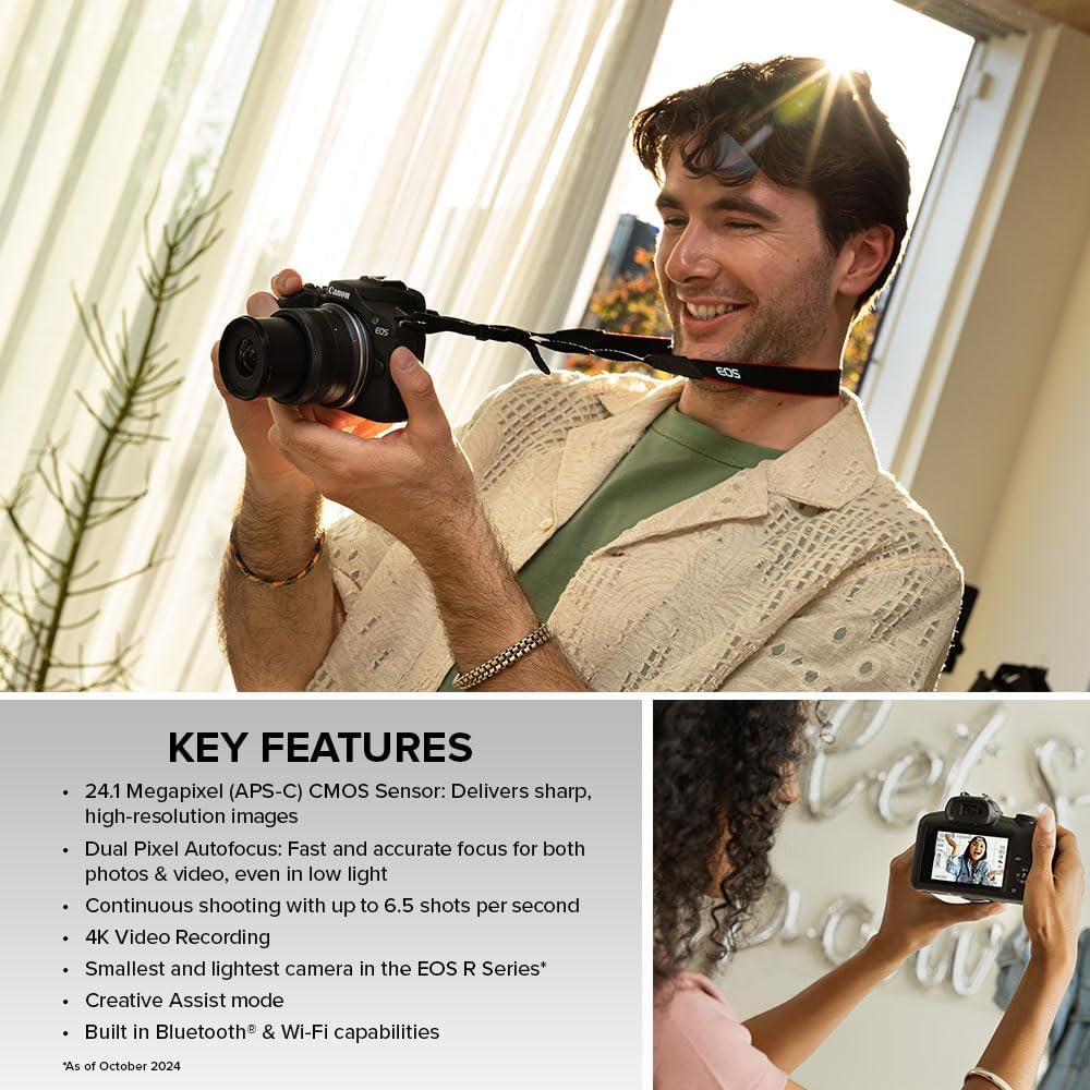 Canon Cameras & Photo:Lenses & Filters:Lenses Canon EOS R100 RF-S18-45mm F4.5-6.3 IS STM Lens Kit